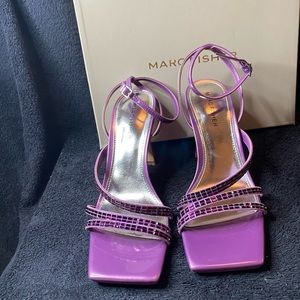 Purple sandal heels